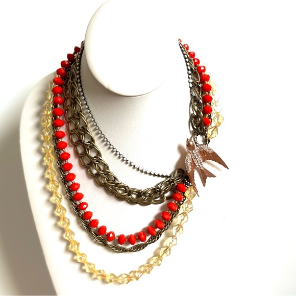 FOSSIL | Antique Style NECKLACE with BIRD! - Picture 14 of 14